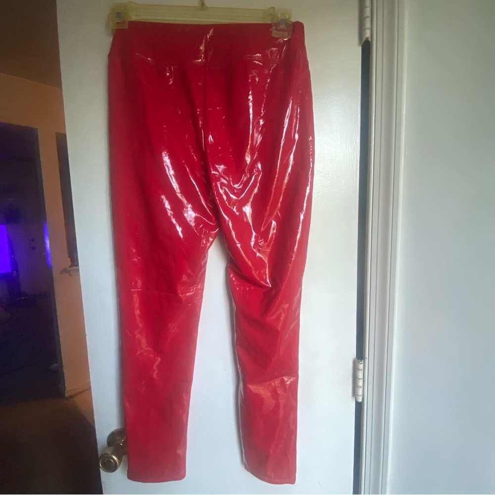 New York & Company Glossy Red‎ Pants NWT Small